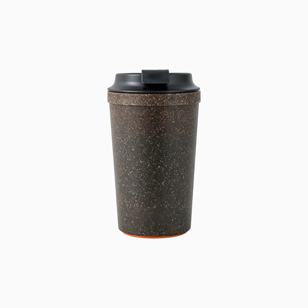 Dark brown anti-tip recycled coffee grounds tumbler, for office desk use, by Wumble Merch Australia