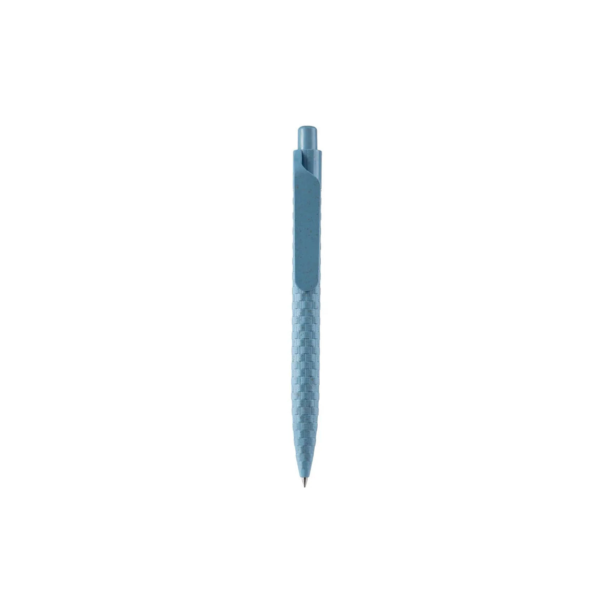 Eco-Friendly Wheat Straw Gel Pen with speckled finish, wide flat clip and click button