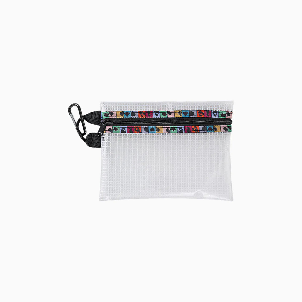 Clear EVA mesh zipper pouch with wrist strap for custom branded event packs by Wumble Merch Australia