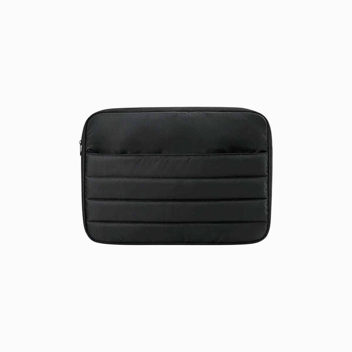 Black Repreve recycled laptop sleeve for custom branded welcome kits by Wumble Merch Australia