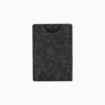 Dark grey recycled rPET felt card holder for custom branded welcome kits by Wumble Merch Australia