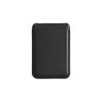 Black PU leather MagSafe wallet stand for custom branded client gifting by Wumble Merch Australia