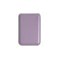 Custom branded PU leather MagSafe wallet stand on iPhone held in hand, employee welcome kit tech accessory by Wumble Merch Australia