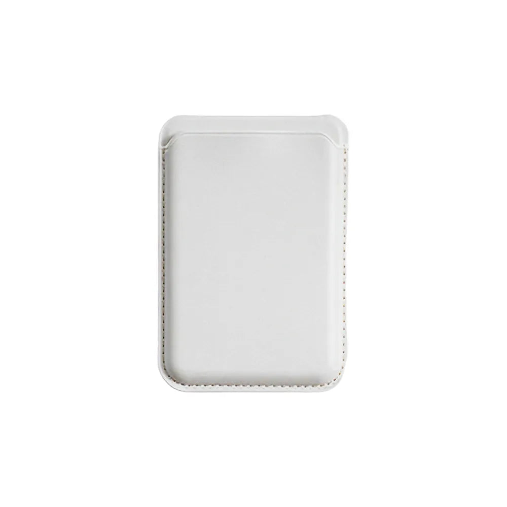 ustom branded PU leather MagSafe wallet stand in burgundy with card slot in white, bulk corporate tech accessories Australia by Wumble Merch