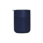 Custom branded 360ml ceramic coffee cup with silicone lid in moss green, bulk corporate drinkware Australia by Wumble