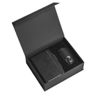 Black A5 Tyvek notebook and insulated bottle welcome kit by Wumble Merch Australia