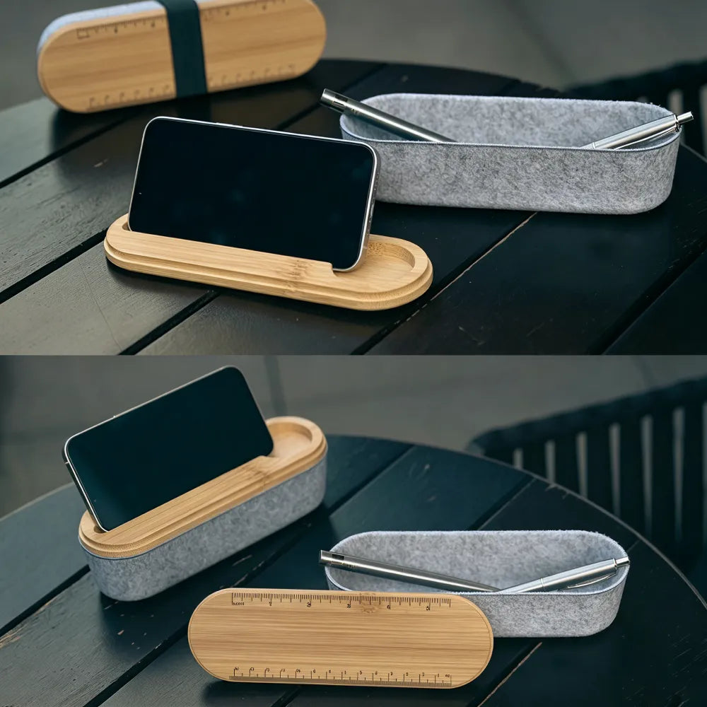 Bamboo Lid Pencil Case