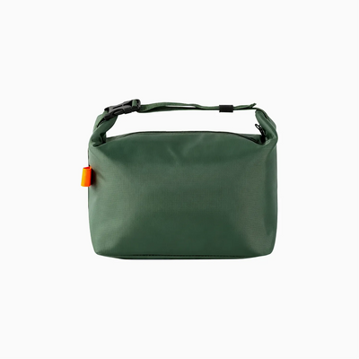 Custom branded olive green buckle lunch bag in oxford fabric for employee welcome kit Australia