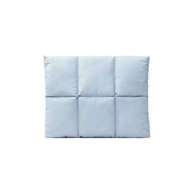 Icy blue padded polyester laptop sleeve for 14 to 16 inch laptops