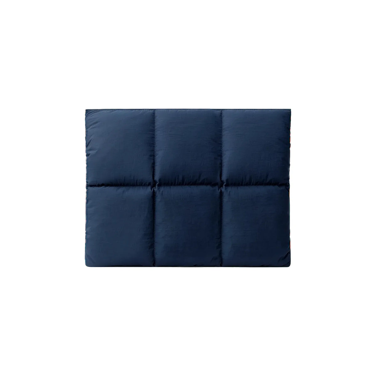 Navy blue padded polyester laptop sleeve for 14 to 16 inch laptops