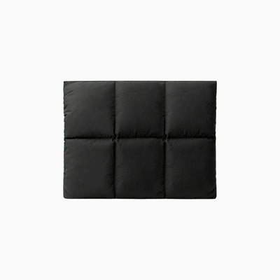 Black padded polyester laptop sleeve for 14 to 16 inch laptops