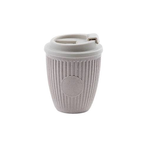 Off white coffee grounds travel mug for custom branded welcome kits by Wumble Merch Australia