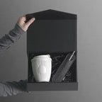 Day One Coffee and Pen Kit Starter open on desk ready to gift, branded corporate welcome kit by Wumble Merch Australia