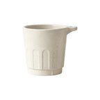 Off-white Doric recycled coffee grounds tasting cup, for coffee cupping and festival events, by Wumble Merch Australia