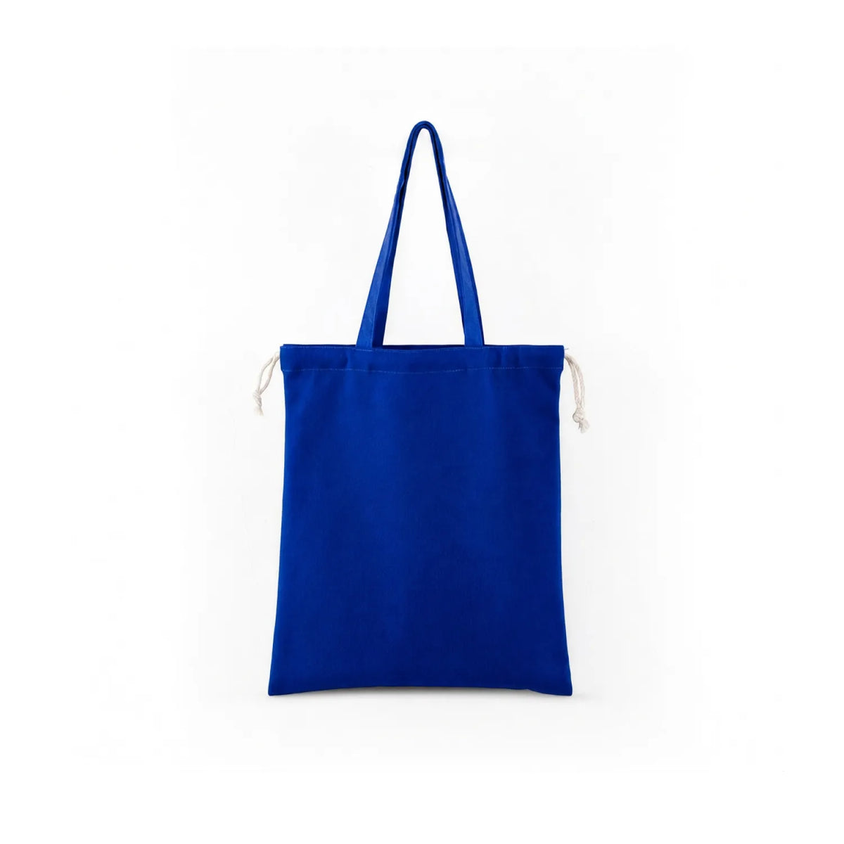 Drawstring Top Cotton-Blend Tote Bag