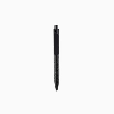 Eco-Friendly Stone Gel Pen with textured cracked-stone barrel, long flat clip and click button