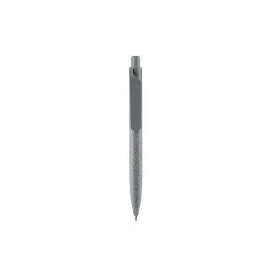 Eco-Friendly Stone Gel Pen with textured cracked-stone barrel, long flat clip and click button