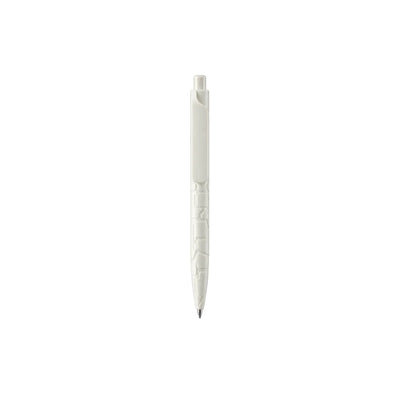 Eco-Friendly Stone Gel Pen with textured cracked-stone barrel, long flat clip and click button