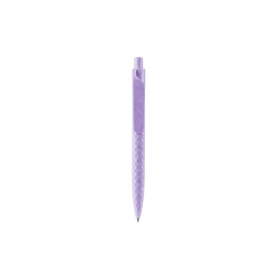 Eco-Friendly Wheat Straw Gel Pen with speckled finish, wide flat clip and click button