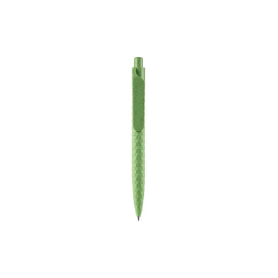 Eco-Friendly Wheat Straw Gel Pen with speckled finish, wide flat clip and click button