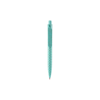 Eco-Friendly Wheat Straw Gel Pen with speckled finish, wide flat clip and click button