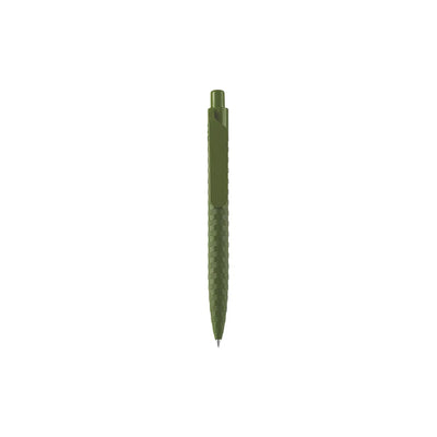 Eco-Friendly Wheat Straw Gel Pen with speckled finish, wide flat clip and click button