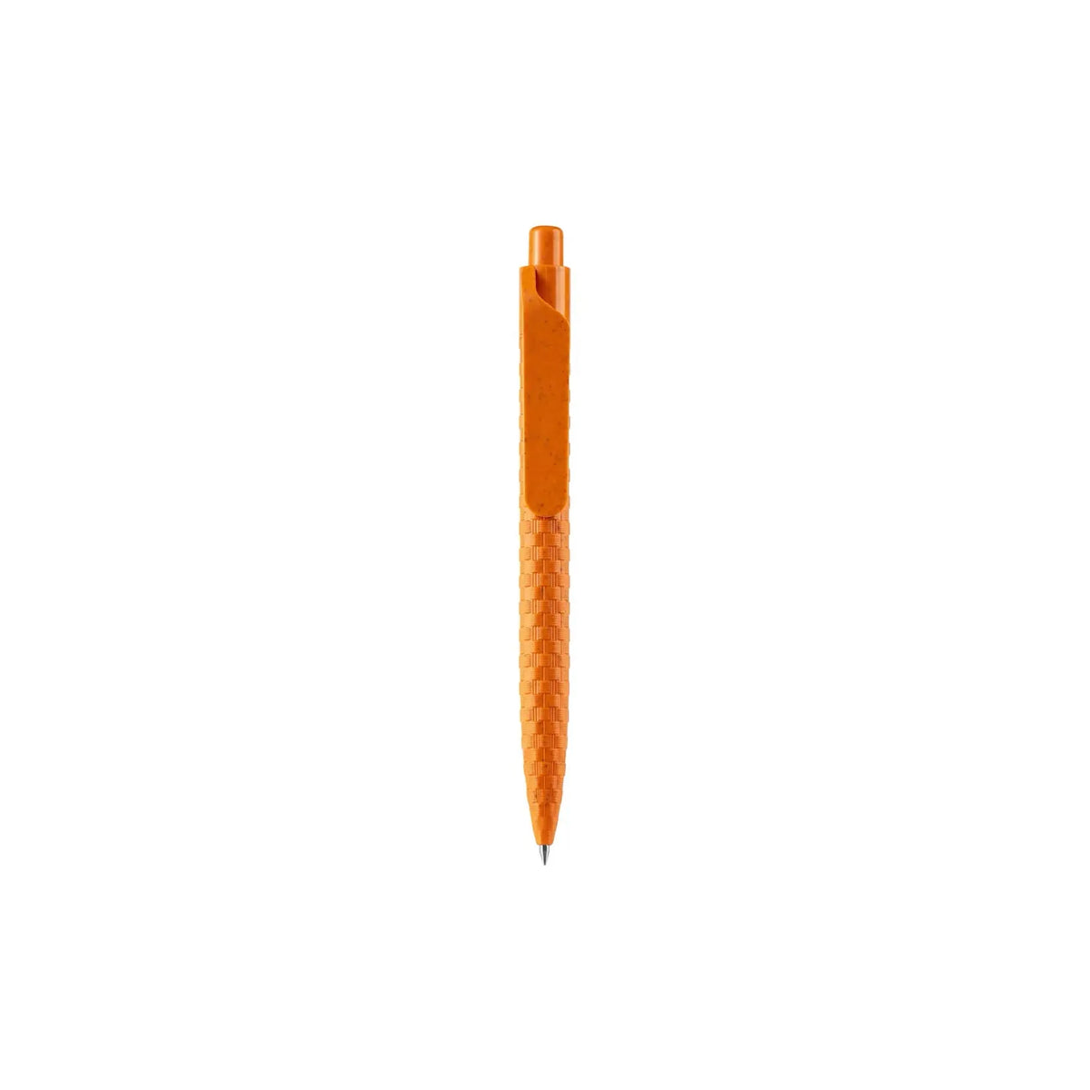 Eco-Friendly Wheat Straw Gel Pen with speckled finish, wide flat clip and click button