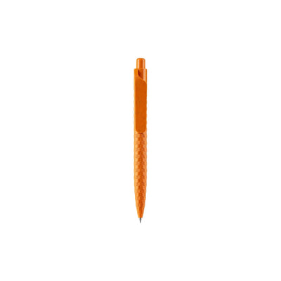 Eco-Friendly Wheat Straw Gel Pen with speckled finish, wide flat clip and click button