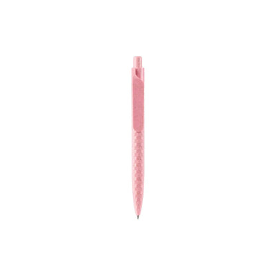 Eco-Friendly Wheat Straw Gel Pen with speckled finish, wide flat clip and click button