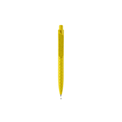 Eco-Friendly Wheat Straw Gel Pen with speckled finish, wide flat clip and click button