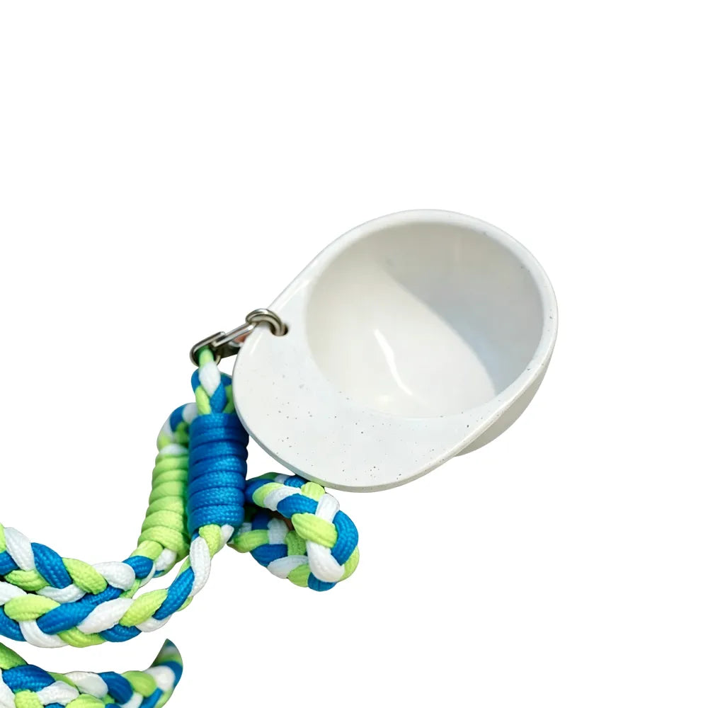 Off-white hat-shaped recycled coffee grounds tasting cup, for outdoor coffee events, by Wumble Merch Australia