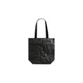 Custom branded large Tyvek tote bag in black with mustard yellow cotton handles, bulk eco event bag Australia by Wumble Merch