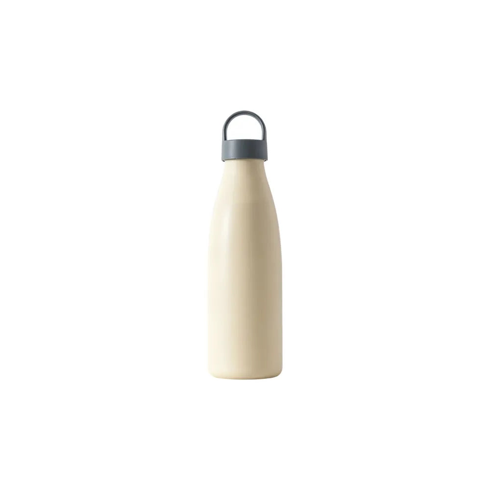 Cream white PLA bottle-style travel bottle, for outdoor events and sports merchandise, by Wumble Merch Australia