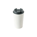 White PLA double-wall travel coffee tumbler, for daily commuters, by Wumble Merch Australia