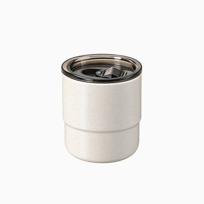 Off-white recycled coffee grounds everyday tumbler, for daily desk coffee, by Wumble Merch Australia
