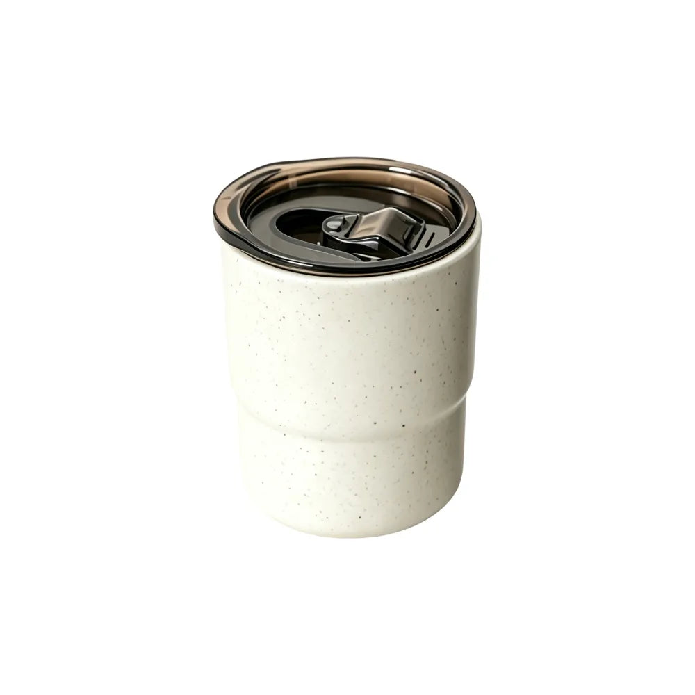 Off-white recycled coffee grounds everyday tumbler, for daily desk coffee, by Wumble Merch Australia