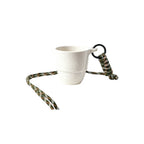 Off-white recycled coffee grounds tasting cup, for cafe tastings and eco corporate gifts, by Wumble Merch Australia
