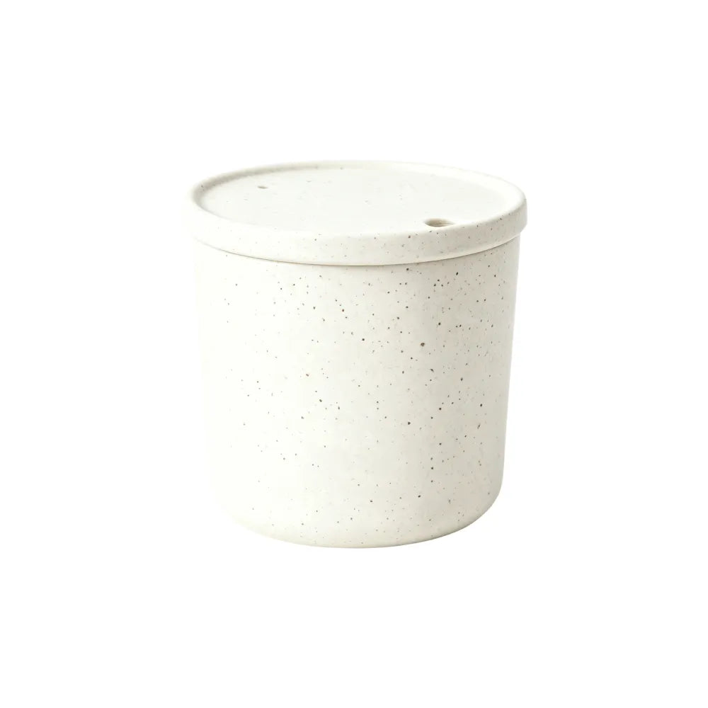 White recycled coffee grounds drip bag cup, for pour-over coffee service, by Wumble Merch Australia