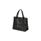 Close up of metal press stud closure and Tyvek paper texture on work bag, eco corporate gift Australia by Wumble Merch
