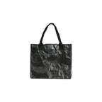Custom branded Tyvek work bag in black with metal press studs and matching handles, sustainable corporate bag Australia by Wumble Merch