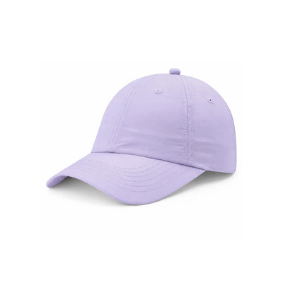 A lavender purple waterproof lightweight nylon cap shown from a three-quarters angle on a clean white background.