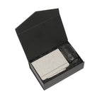 Black Workday Welcome Kit Starter with cotton notebook and steel coffee cup by Wumble Merch Australia